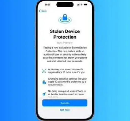 东凤镇苹果授权维修店分享被盗设备保护功能开启方法